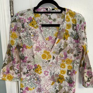 J.Crew 100% Cotton Floral Tunic (XS)
